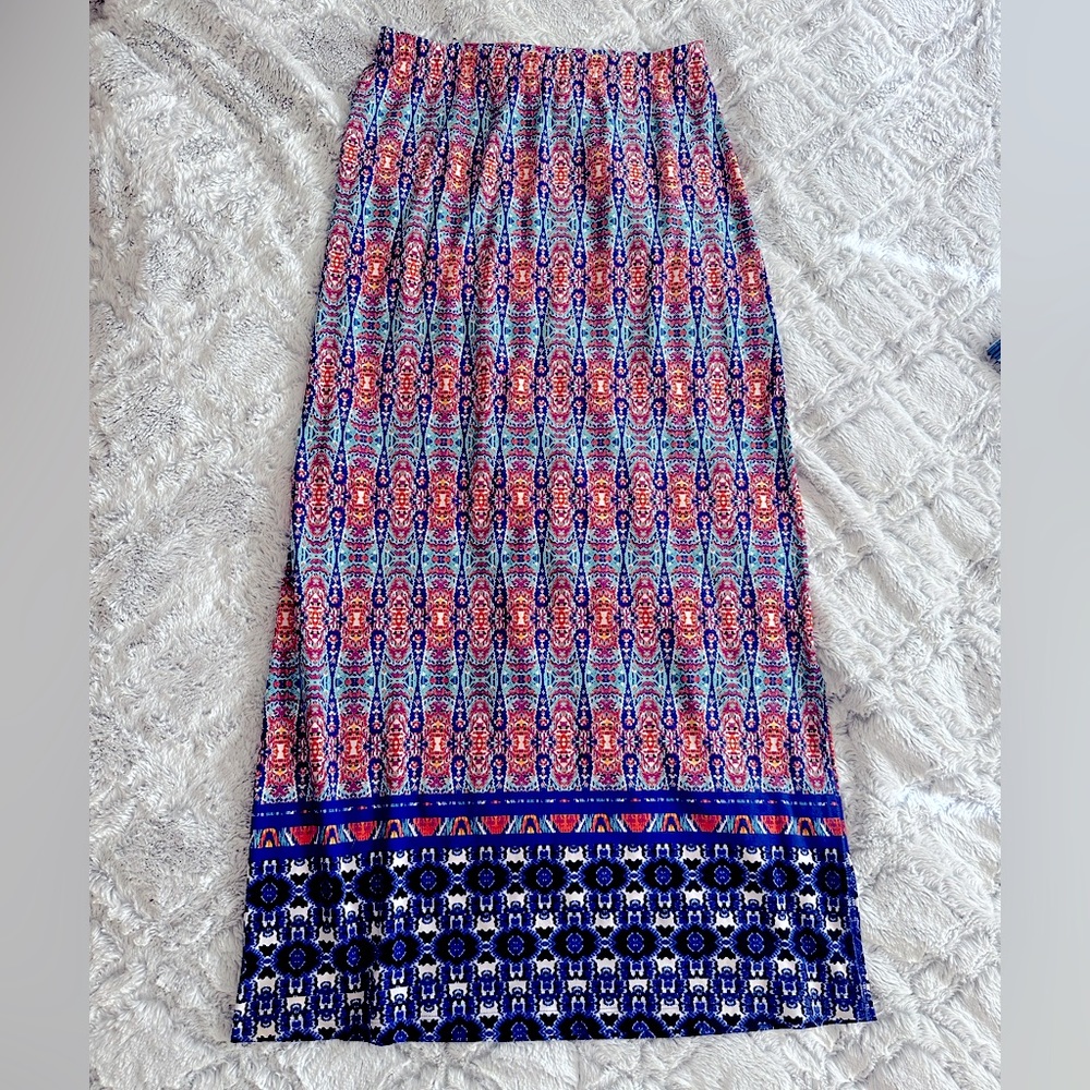 Cato Abstract Maxi Skirt